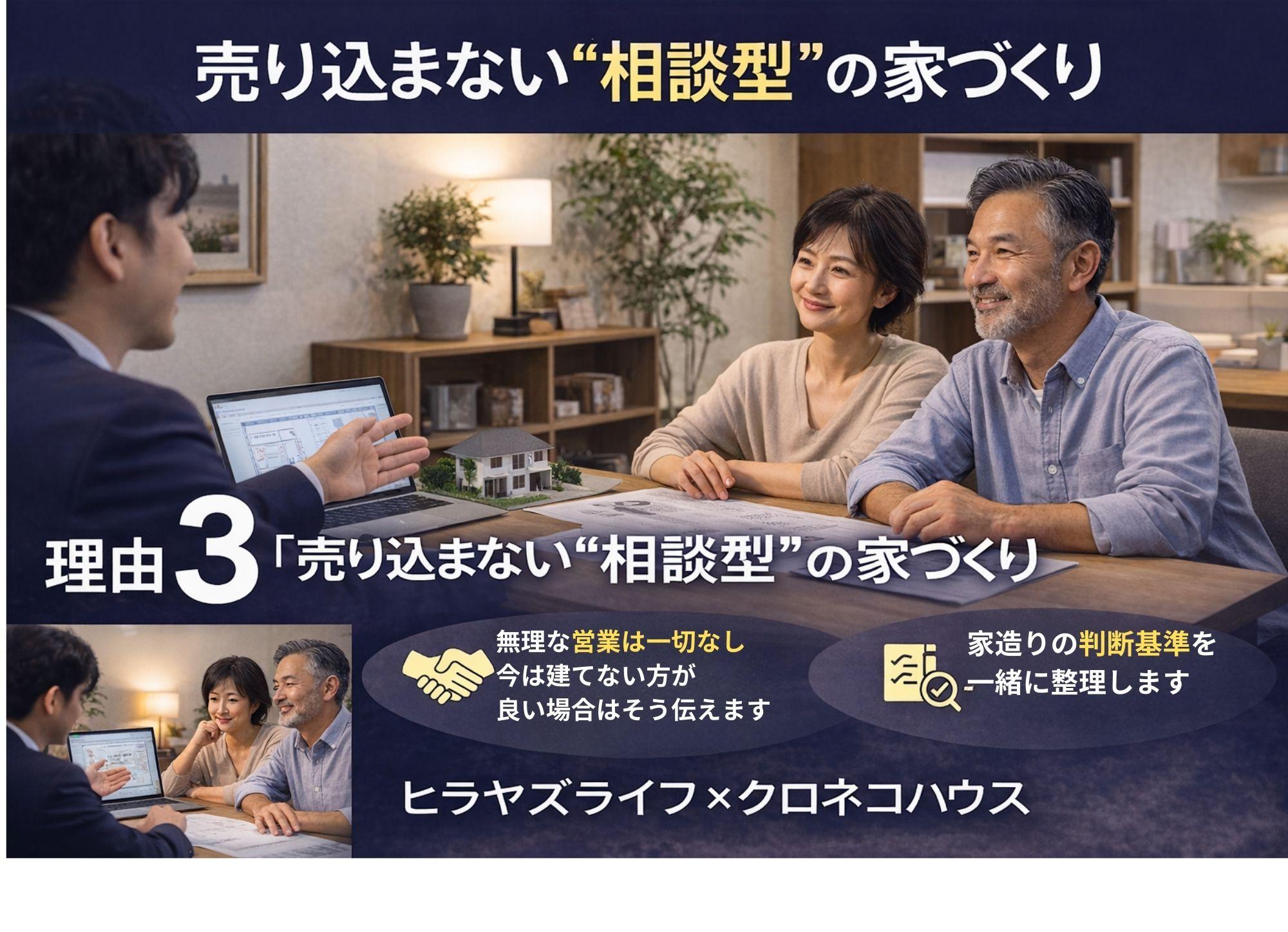 美濃加茂市ヒラヤズライフクロネコハウス売り込まない相談型の家造り